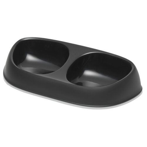 Миска Moderna Double Sensibowl X-Small 400 мл 0.4 л черный 1 moderna sensibowl plastic double black m