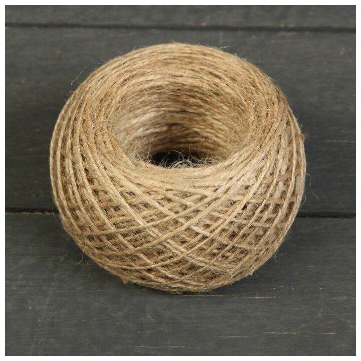 фото Шпагат для подвязки растений, 50 м, джут, Greengo