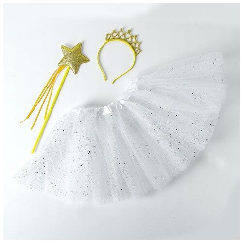 фото Карнавальный набор "принцесса" 3 предмета: ободок, юбка, жезл 5076322 сима-ленд