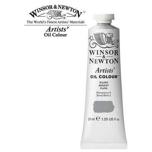 Масляные Winsor&Newton Краски масляные Winsor&Newton ARTISTS' 37мл, серебро металлик краски масляные водорастворимые winsor