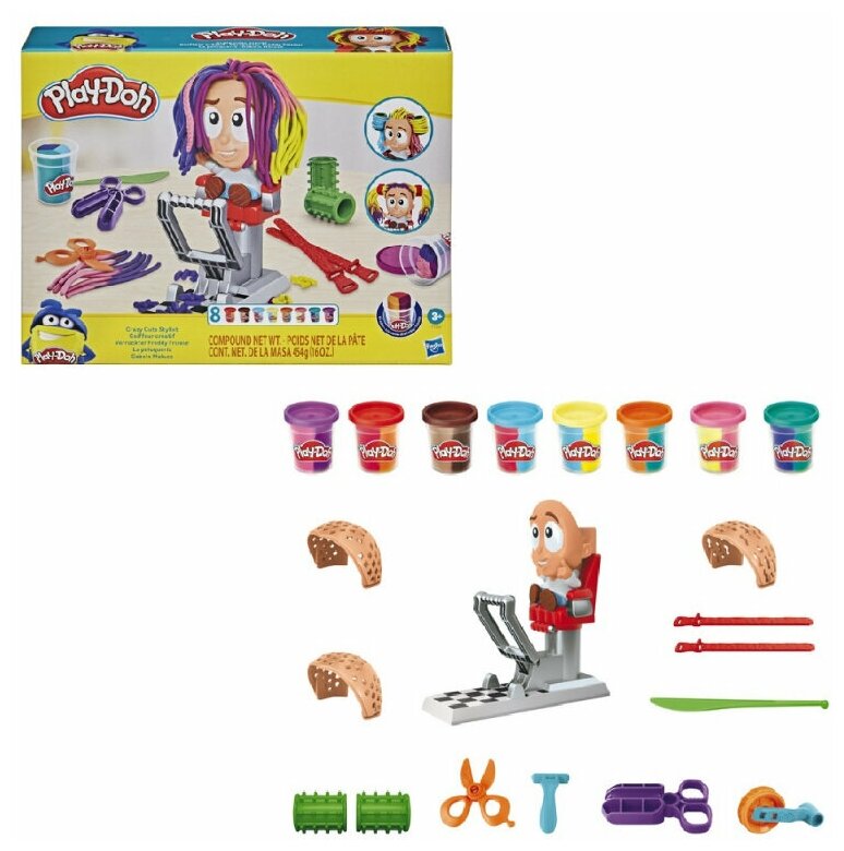 Набор для лепки Play-Doh Сумасшедшие прически (F12605L0) - фото №9