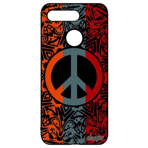 фото Чехол для мобильного // honor v20 / view 20 // "peace and love" дизайн рисунок, utaupia, голубой