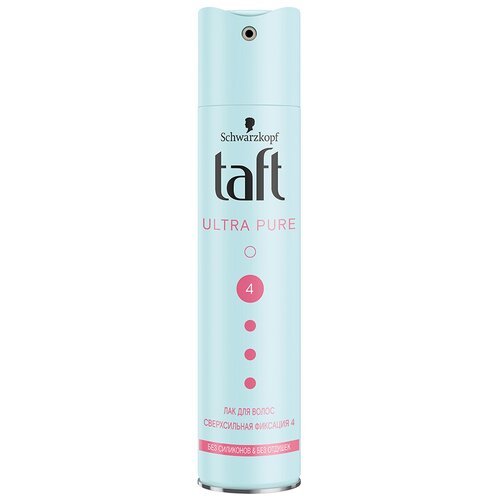 TAFT Лак для волос Ultra Pure без силикона и отдушек сверхсильная фиксация 250мл