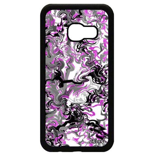 фото Дизайнерский чехол на телефон // samsung galaxy a3 2017 // "мраморный фон" волны дизайн, utaupia, розовый