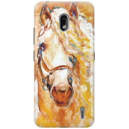 фото Re:paчехол - накладка artcolor для nokia 2.2 с принтом "золотистая грива"
