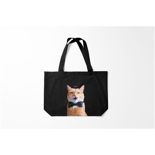 фото Сумка-шоппер / 46х35 см / тренды / трендовые надписи ля какой burnettie