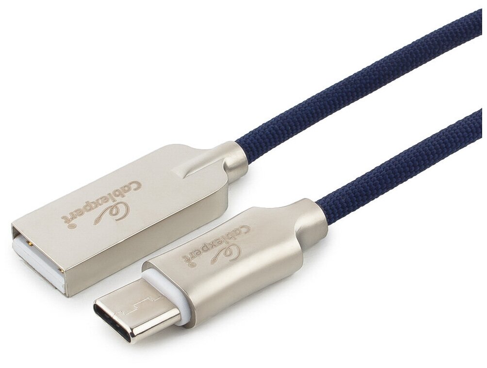 Кабель USB 2.0 Cablexpert CC-P-USBC02Bl-1.8M AM/Type-C серия Platinum длина 1.8м синий нейлоновая оплетка блистер