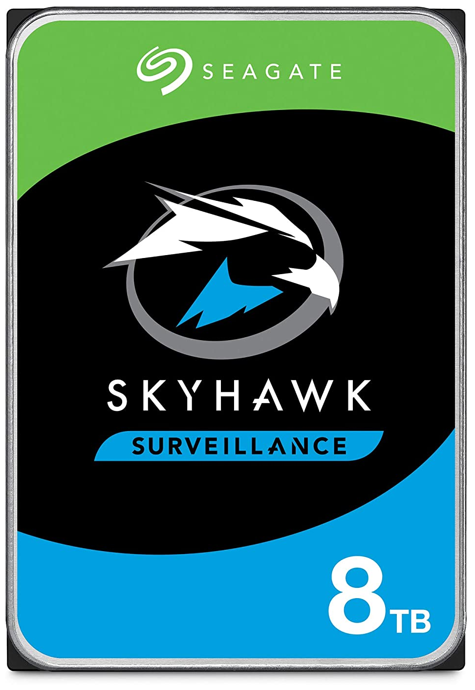 Жесткий диск SEAGATE Skyhawk , 8Тб, HDD, SATA III, 3.5" - фото №1