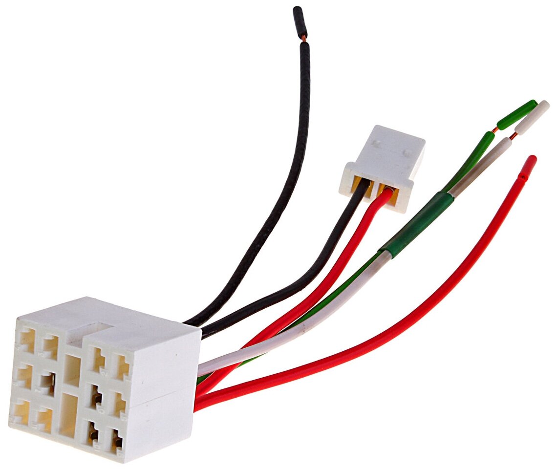 Колодка разъема ВАЗ-2108-12 выключателя-кнопки 831.3710 с проводами аэнк 2108