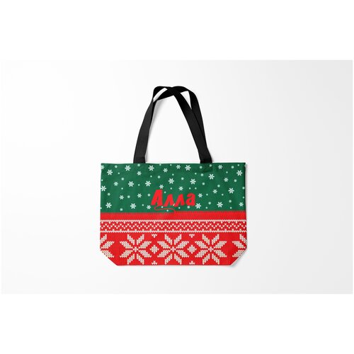 фото Сумка-шоппер / 46х35 см / имена / алла новогодняя burnettie