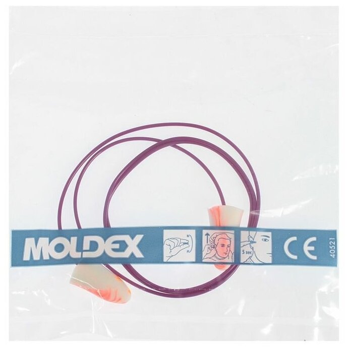 Противошумные вкладыши беруши Moldex Spark Plugs Cord 7801 с кордом микс