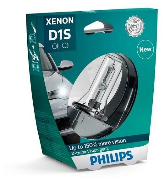 Лампа D3S 42V 35W X-tremeVision +150 GEN2 PK32d-5 PHILIPS-42403XV2S1