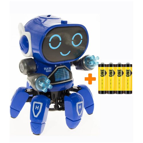 Музыкальная, интерактивная игрушка, танцующий робот Bot robot pioneer, синий