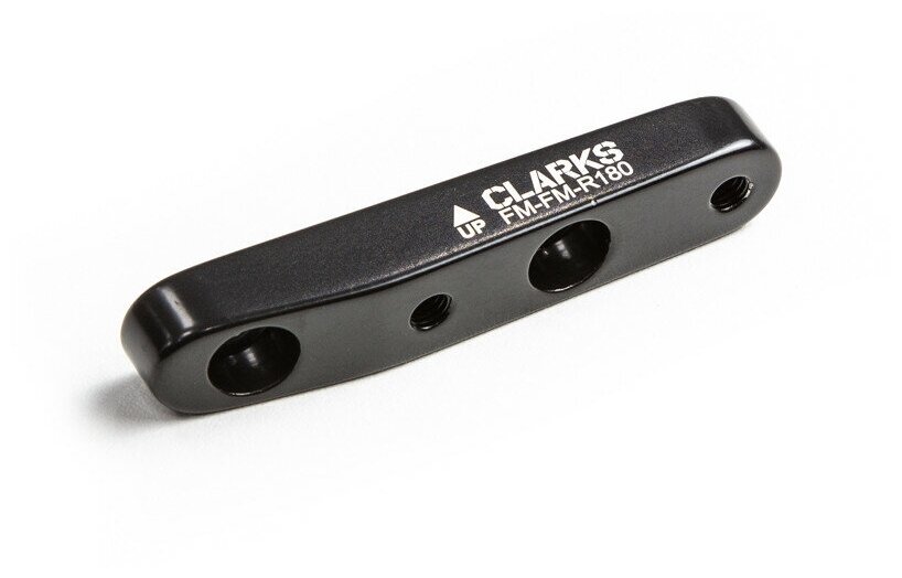 Адаптер 3-538 для дискового тормоза (FLAT MOUNT) алюминиевый задний 180мм CB-FMFM-R180 черный CLARK`S