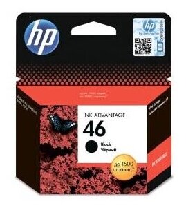 HP 46 CZ637AE Black для 2020hc/2520hc/4729