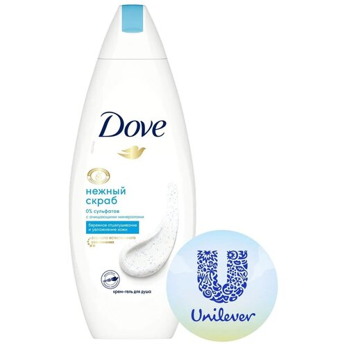 Гель-скраб для душа Dove Nutrium Moisture «Нежное обновление», 250 мл