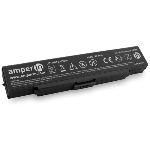 Аккумулятор Amperin для ноутбука Sony Vaio VGN-AR/CR 11.1V 4400mAh (49Wh) черная AI-BPS9