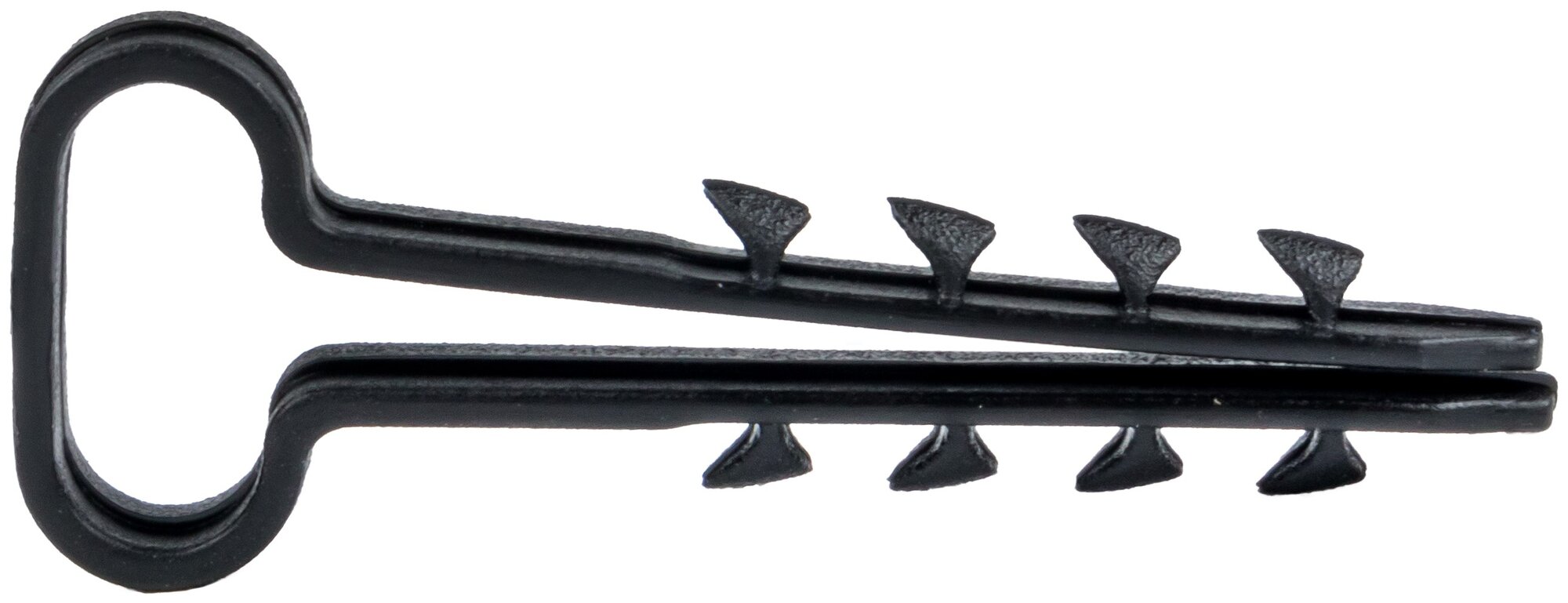 Дюбель-хомут для плоского кабеля (6х14 мм), черный, EKF PROxima - упаковка 100 штук - фотография № 3