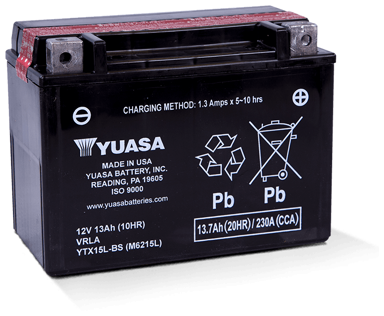 Мото аккумулятор YUASA YTX15L-BS