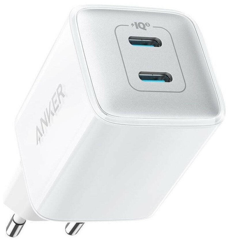 Сетевое зарядное устройство Anker PowerPort Nano Pro 40Вт 2xUSB Type-C белый (a2038g21) .