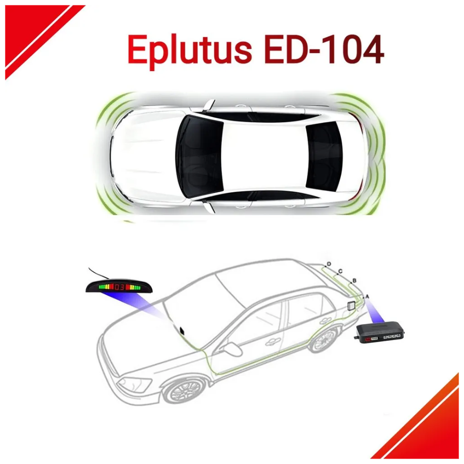Автомобильный парктроник Eplutus ED-104 на 4 датчика система помощи при парковке