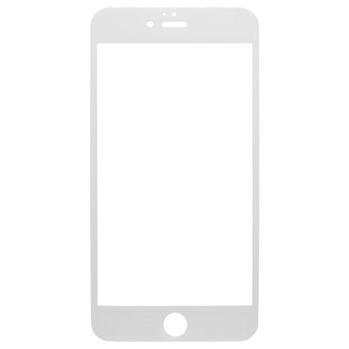 Защитное стекло для Apple iPhone 6 Plus (полное покрытие) (белое) защитное стекло для apple iphone 6s закалённое полное покрытие белое