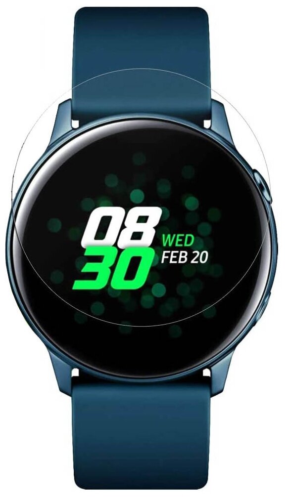 Глянцевая гидрогелевая защитная пленка AlphaSkin для умных часов Samsung Galaxy Watch Active 2 40mm
