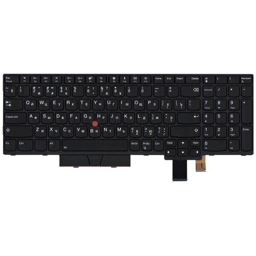 клавиатура для ноутбука lenovo thinkpad t580 черная с подсветкой и трекпойнтом Клавиатура для ноутбука Lenovo ThinkPad T580 черная с подсветкой и трекпойнтом