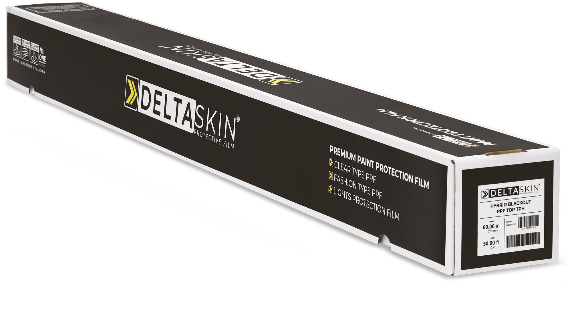 Защитная антигравийная пленка DELTASKIN HYBRID BLACKOUT PPF TOP TPH