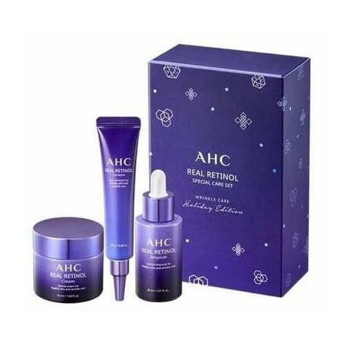 Набор антивозврастных средств для лица на основе ретинола AHC Real Retinol Special Care Set