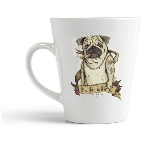 фото Кружка-латте coolpodarok мопс. pug life