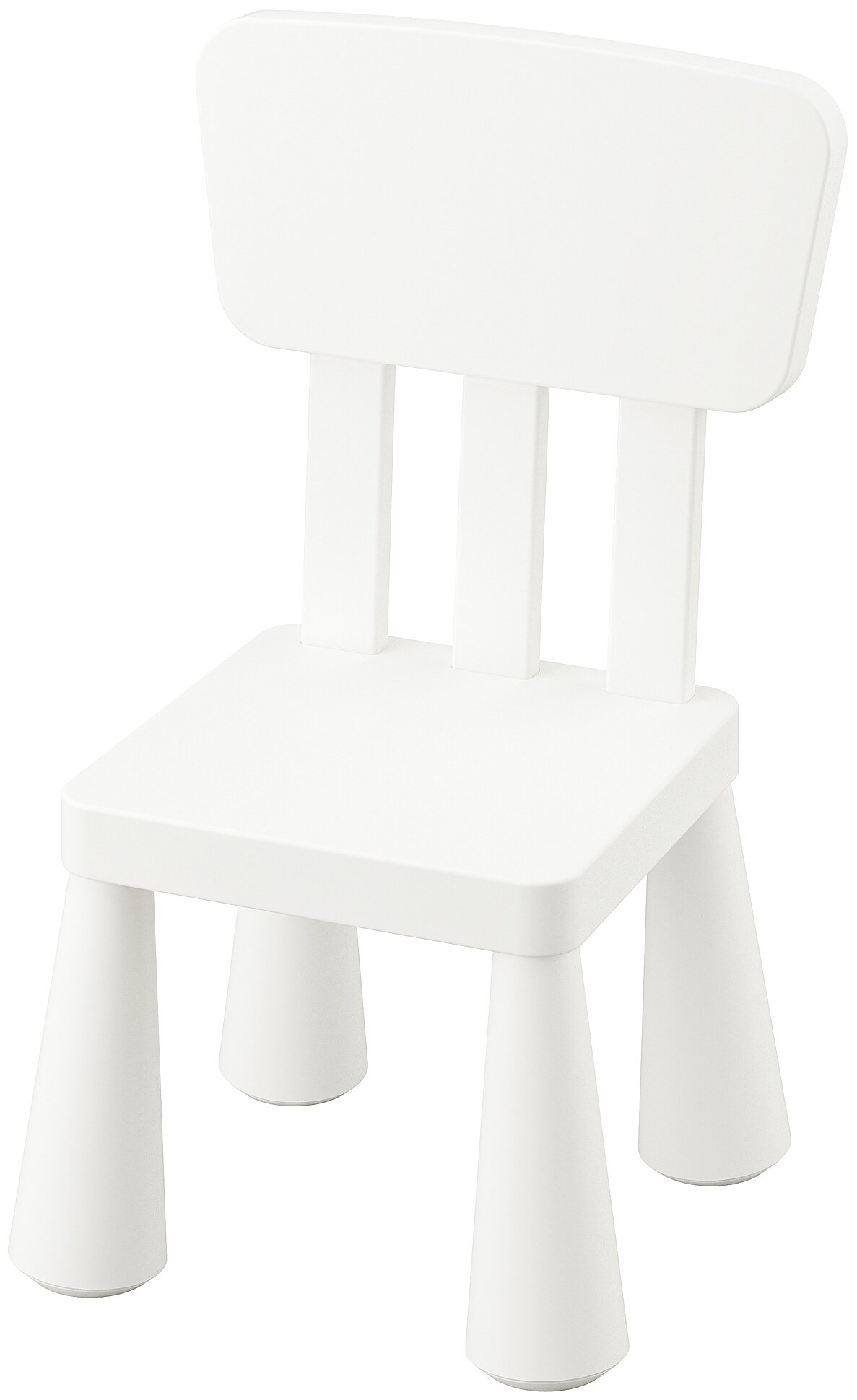 Детский стул икеа маммут (IKEA MAMMUT), 39х36х67 см, белый 90386677