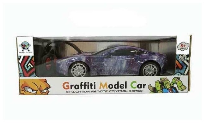 Машинка на радиоуправлении JUNFA Graffiti Model 1:18, 13,5х10,5 см