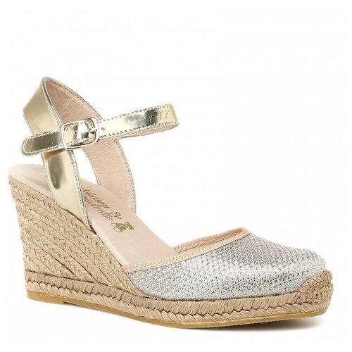 фото Босоножки la maison de l'espadrille rv285 золотистый, размер 40 la maison de l&apos;espadrille