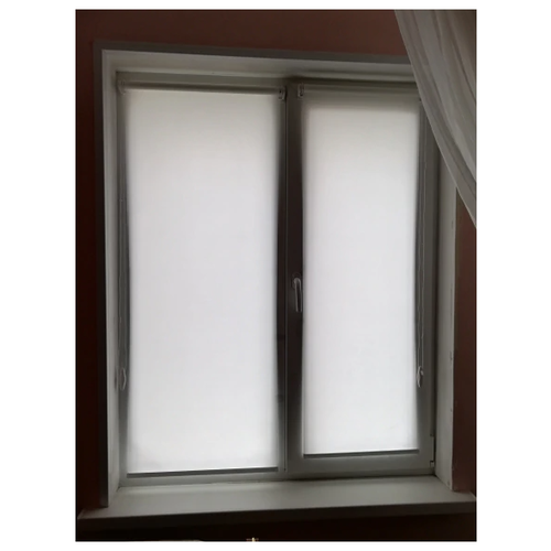 фото Рулонная штора на окно мини эко (белый, 45 х 180 см) мастер плюс