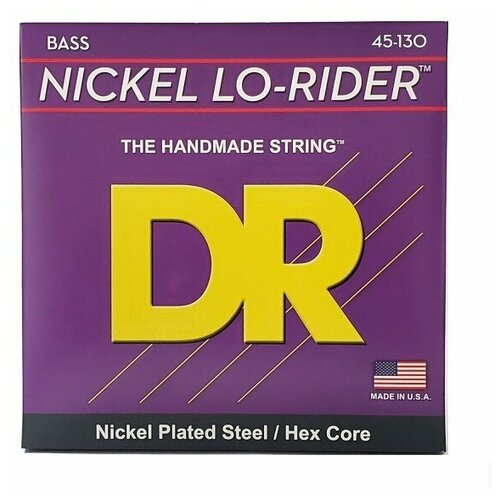 dr nlh5 40 nickel lo rider струны для 5 струнной бас гитары никель 40 120 Струны DR NMH5-130