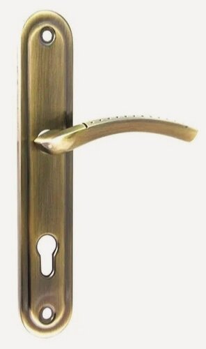 Изображение товара Ручка на планке для входных дверей MAXI Locks 510 XL - 85 мм AB Бронза