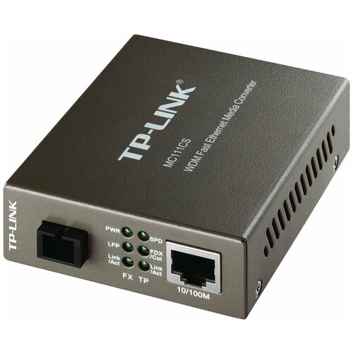 Медиаконвертер TP-Link MC111CS медиаконвертер tp link mc111cs wdm медиаконвертер fast ethernet