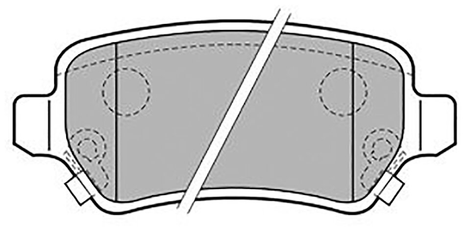 Дисковые тормозные колодки задние DELPHI LP1717 (4 шт.)