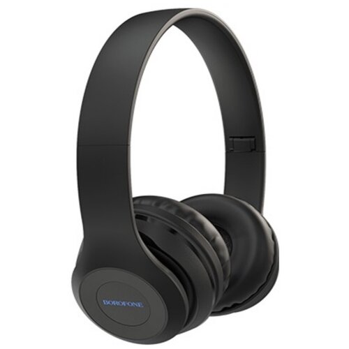 Наушники Borofone BO4 Charming rhyme беспроводные накладные BT50 AUX 200 мАч чёрные 144400₽