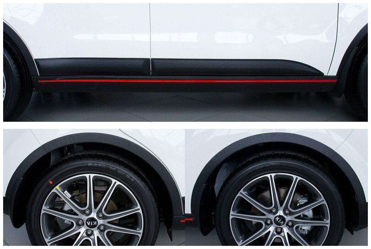 Защитный комплект (накладки на колесные арки молдинги на двери) Kia Soul 2017-2018