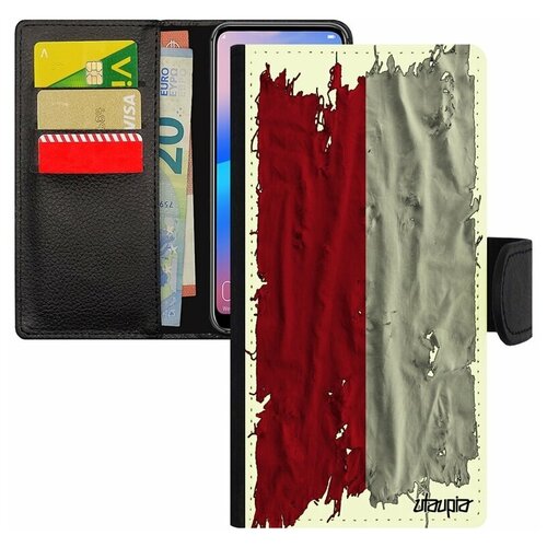 фото Чехол-книжка на мобильный samsung galaxy s7 edge, "флаг монако на ткани" государственный utaupia