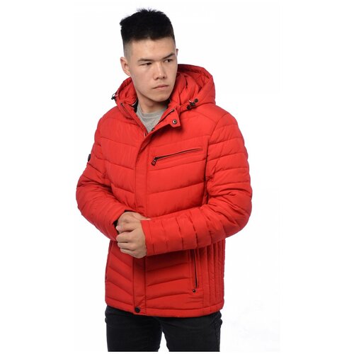 Куртка INDACO FASHION, размер 46, красный куртка indaco fashion размер 46 красный