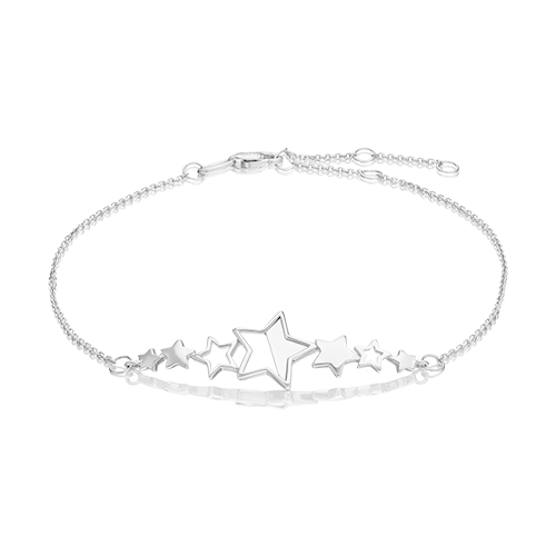 PLATINA jewelry Браслет из белого золота без камней 05-0650-00-000-1120-48, размер 17-21