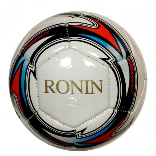 Мяч футбольный Ronin матчевый уровень цв.белый синий красный р.5
