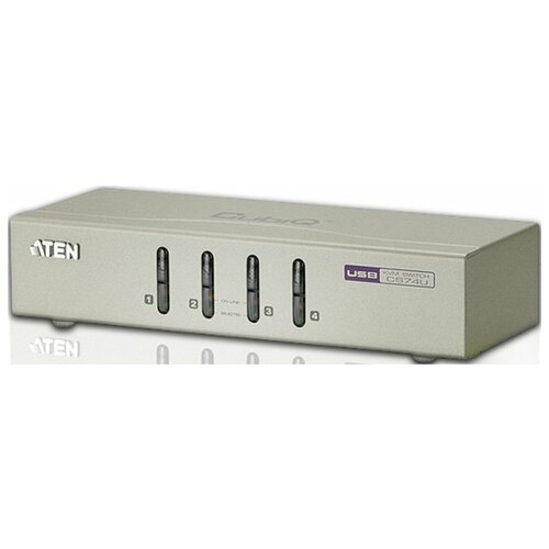 4 PORT KVM Switch USB W/1.2M W/1.8