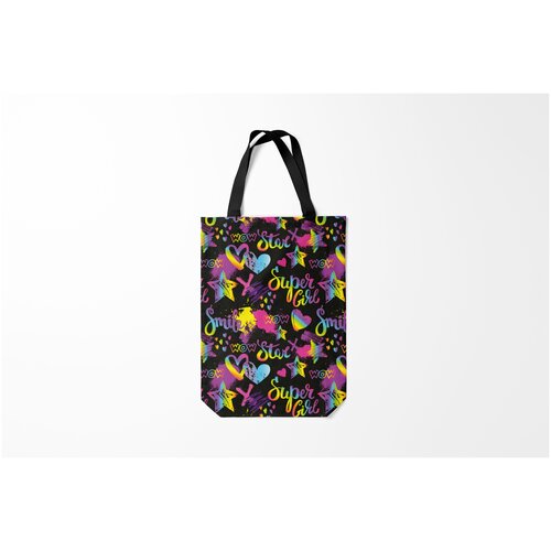 фото Сумка-шоппер / 31х42 см / девушкам / пафосные super girl burnettie