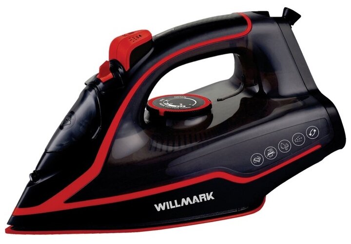 Утюг Willmark SI-2467СBP, черный/красный