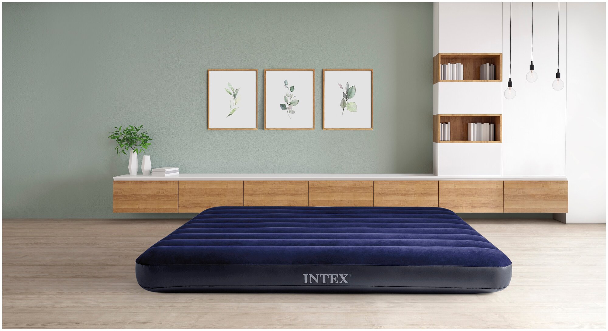 Кровать надувная INTEX 64758 DURA-BEAM CLASSIC DOWNY, 137x191x25 см - фотография № 8