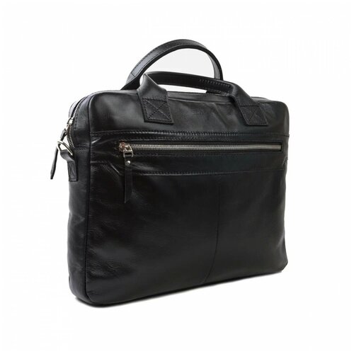 фото Мужская сумка hunter. черная. натуральная кожа. elborso